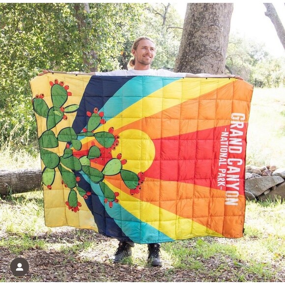 NEW Pack Venture x National Parks Grand Canyon Packable Camping Blanket & Poncho - Picture 5 of 6